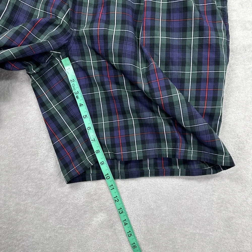 Vintage Polo Ralph Lauren Shorts Mens 42 Multicolor Plaid Tartan Chino Made USA